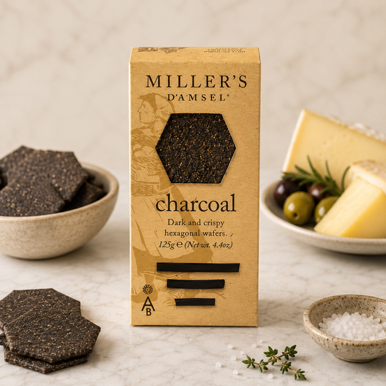 Artisan Biscuits Miller's Damsel Charcoal Wafers 125g