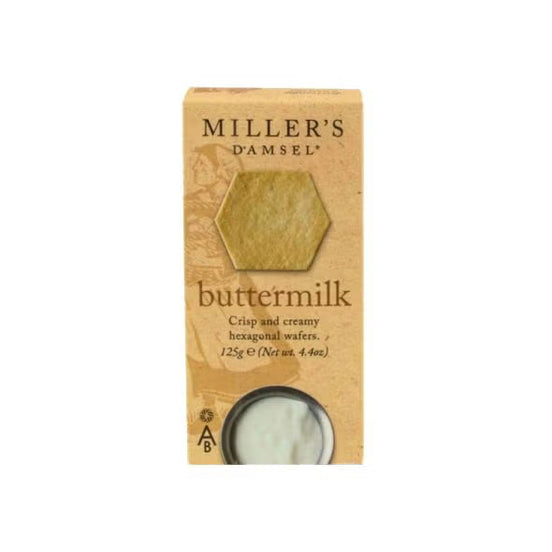 Miller's Damsel Buttermilk Hexagonal Wafers 125G