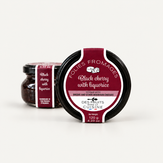 Folies Fromages Black Cherry with Liquorice Preserve – 120g