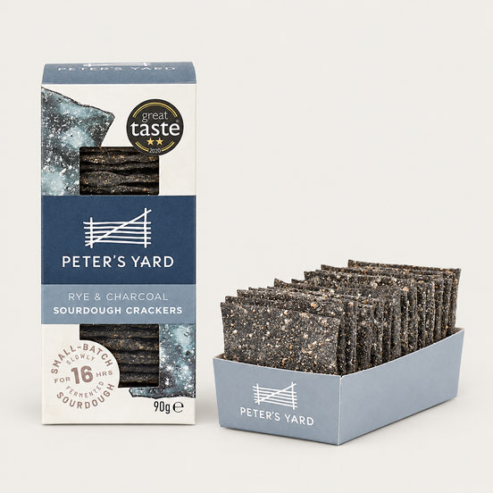 Peter's Yard Rye & Charcoal Sourdough Cracker 110G