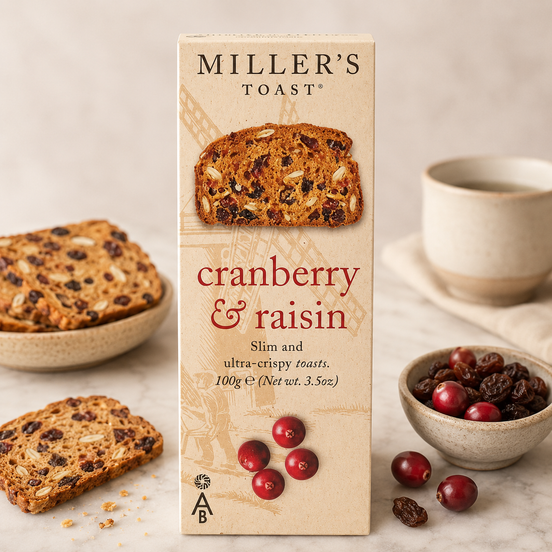 Miller's Toast Cranberry Raisin 100g
