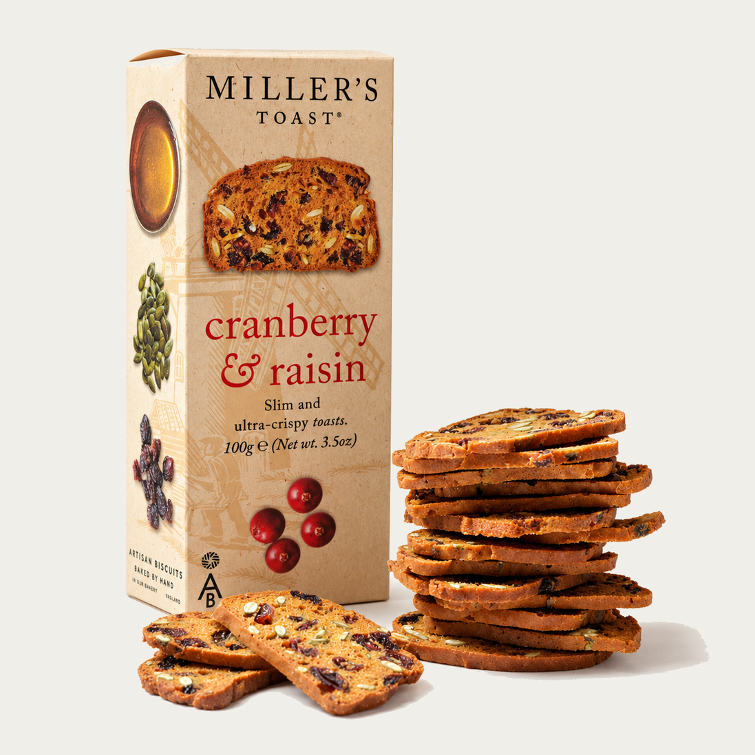 Miller's Toast Cranberry & Raising 110G